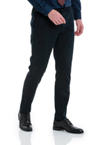 Dynamic Fit Side Pocket High Waist Cotton Blend Navy Jogger