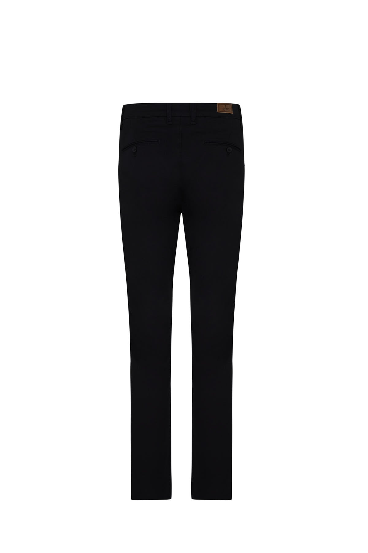 Dynamic Fit Side Pocket Low Waist Cotton Black Casual Pants