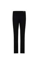 Dynamic Fit Side Pocket Low Waist Cotton Black Casual Pants