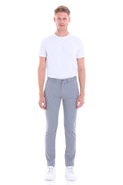 Dynamic Fit Side Pocket Low Waist Cotton Gray Casual Pants