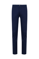 Dynamic Fit Side Pocket Low Waist Cotton Navy Casual Pants