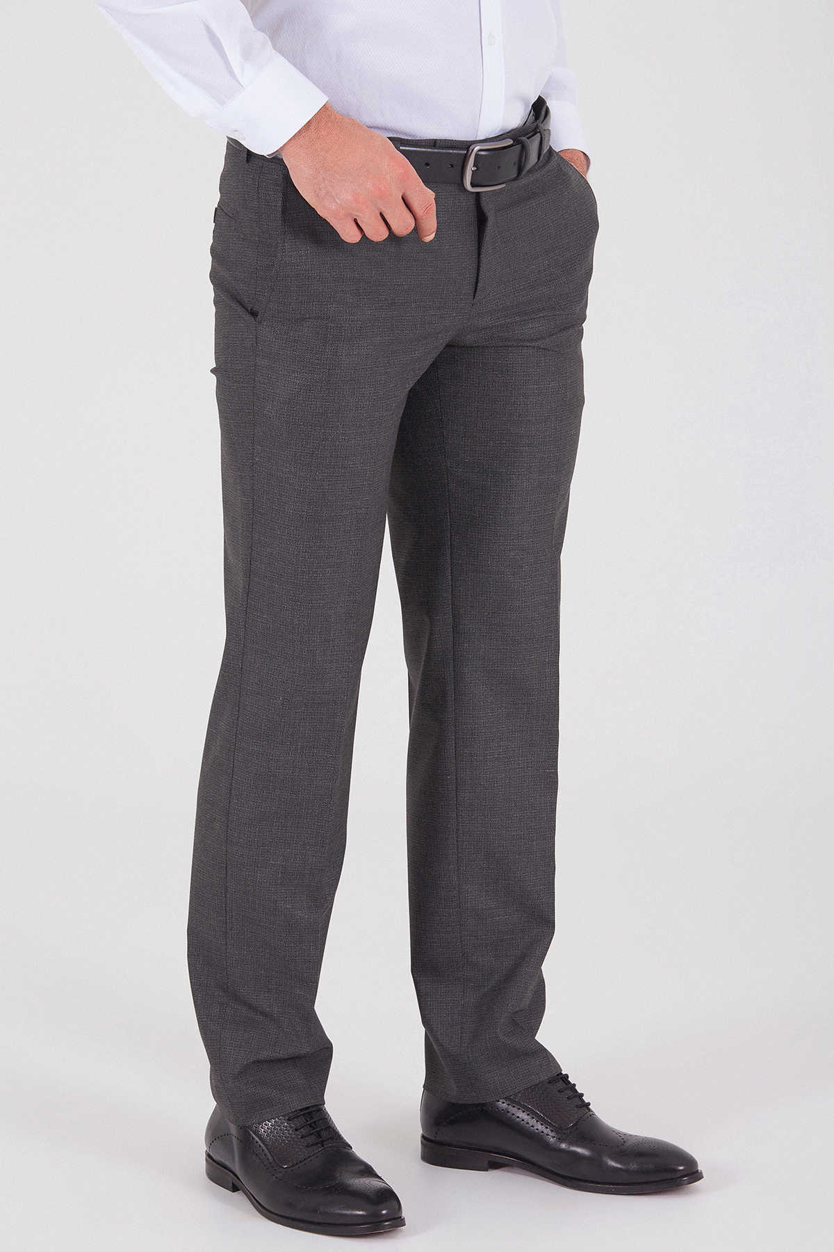 Dynamic Fit Side Pocket Low Waist Gray Dress Pants - MIB