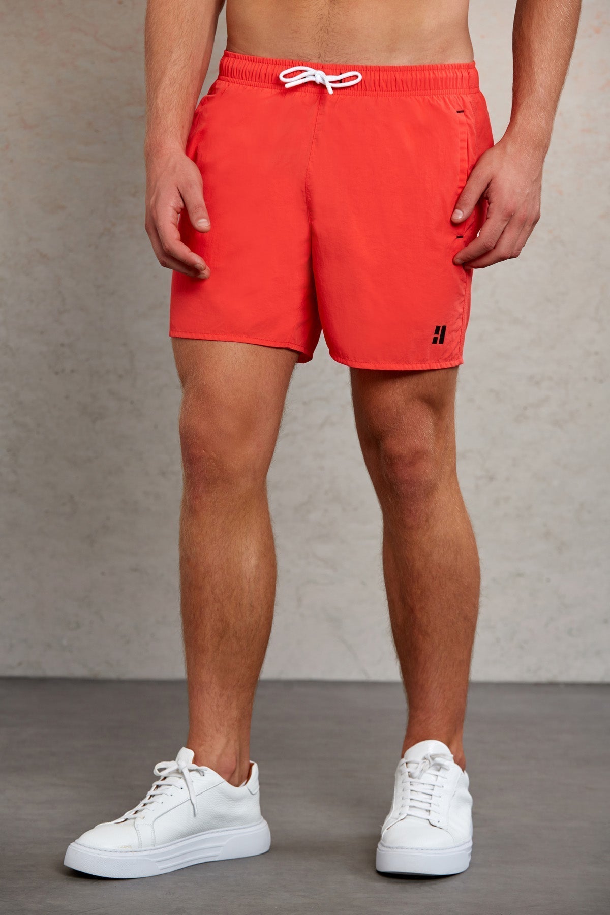 Dynamic Fit Side Pocket Quick Dry Orange Swim Trunks - MIB