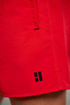 Dynamic Fit Side Pocket Quick Dry Red Swim Trunks - MIB