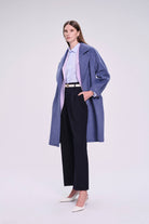 Dynamic Fit Sofia Cachet Wool Blend Blue Coat - MIB