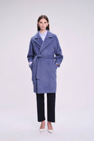 Dynamic Fit Sofia Cachet Wool Blend Blue Coat - MIB