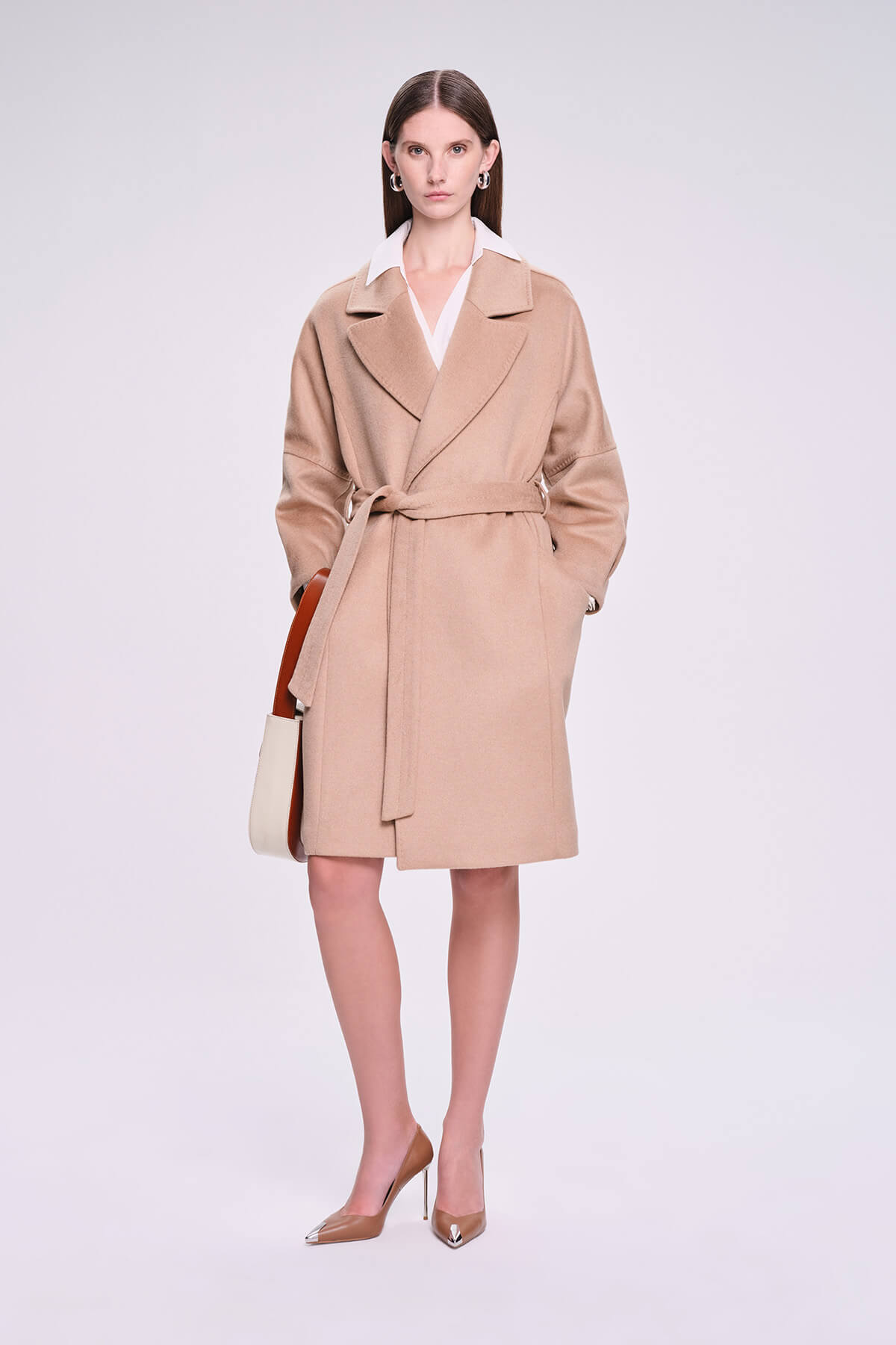 Dynamic Fit Sofia Cachet Wool Blend Camel Coat - MIB