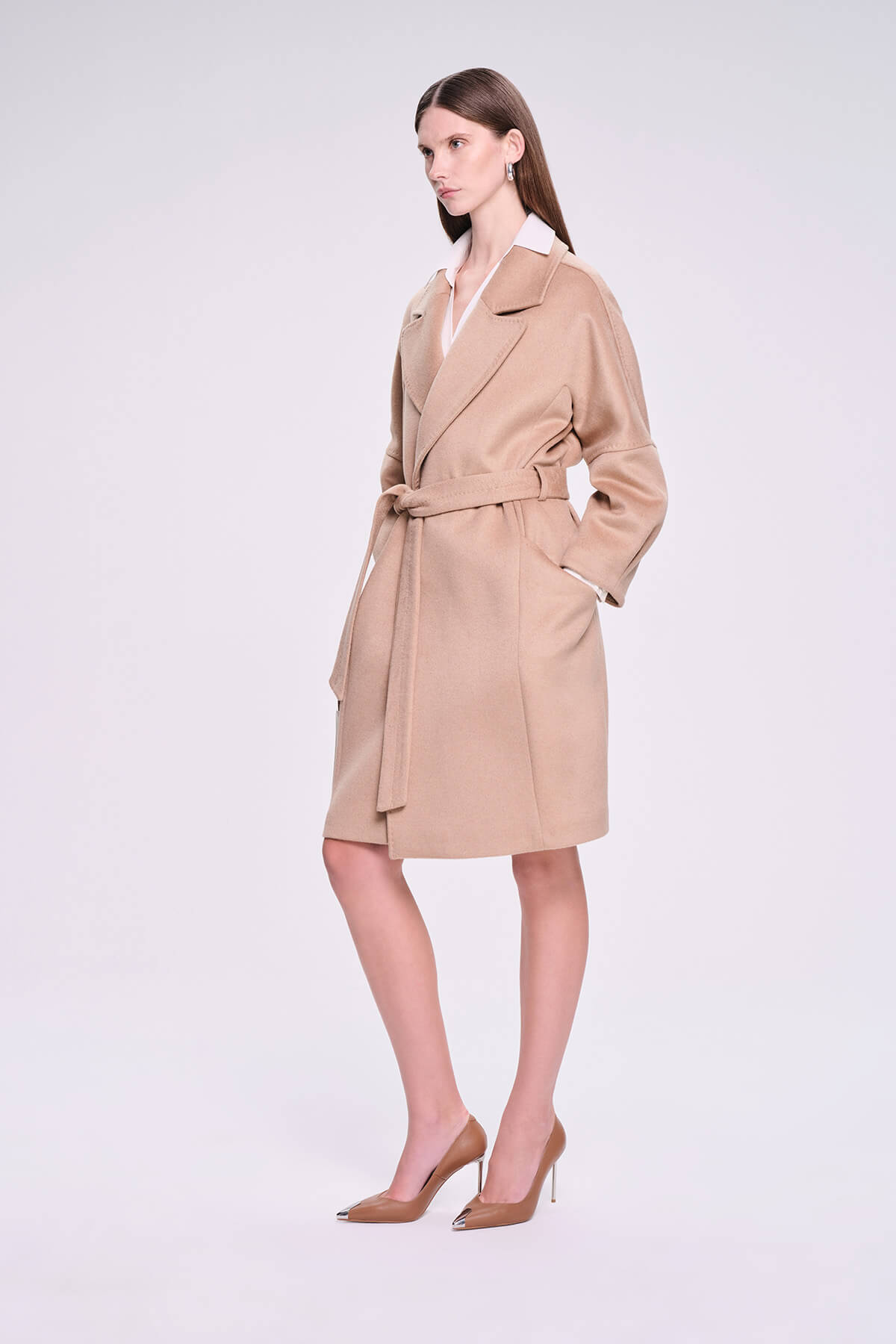 Dynamic Fit Sofia Cachet Wool Blend Camel Coat - MIB