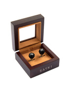 Faceted Natural Stone Cufflinks - MIB