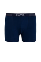 Gray - Light Navy Modal Jersey Boxer - MIB