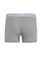 Gray - Light Navy Modal Jersey Boxer - MIB