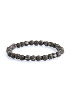 Gray Splash Natural Stone Bracelet - MIB