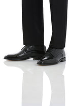 Lace Up 100% Leather Black Patent Tuxedo Shoes - MIB