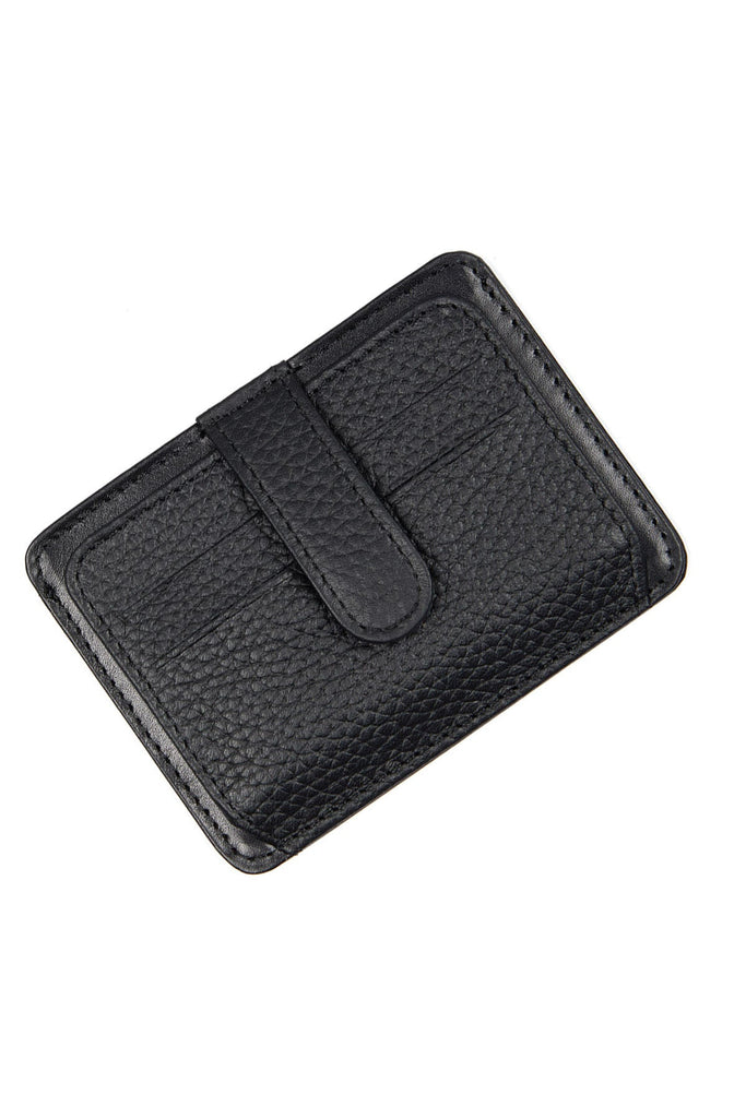 Leather Black Card Case Black - MIB