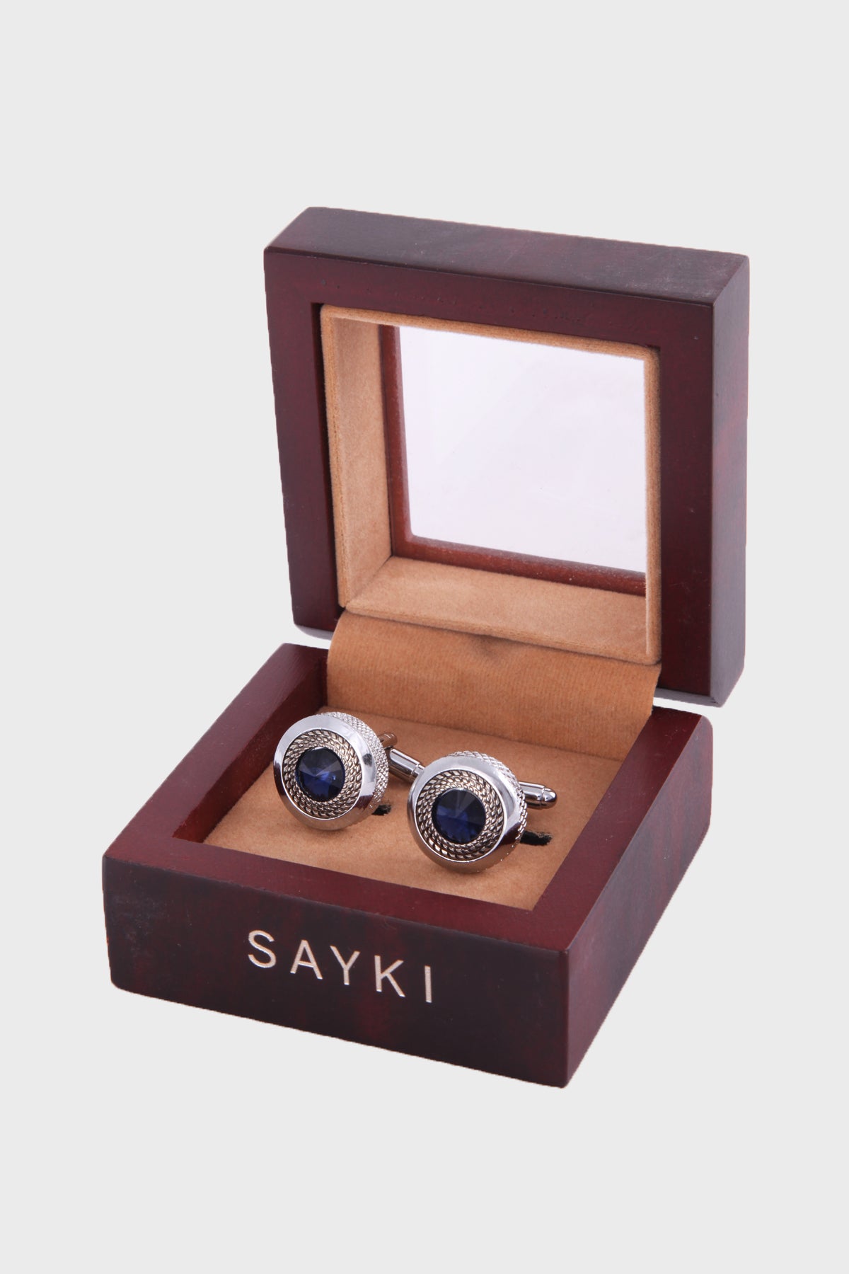 Natural Stone Cufflinks Model 9 - MIB