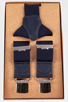 Navy Elastic Suspenders - MIB