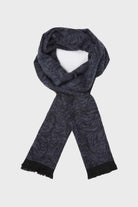 Navy - Indigo Patterned Scarf - MIB