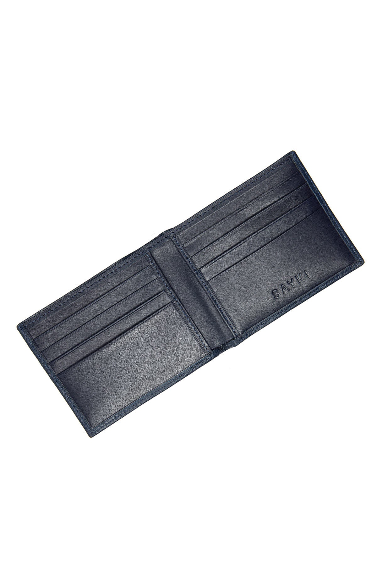 Navy Leather Wallet - MIB