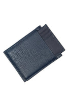 Navy Leather Wallet - MIB