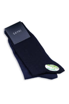 Navy & Light Navy Bamboo Socks - MIB