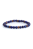 Navy Natural Stone Double Set Bracelet - MIB