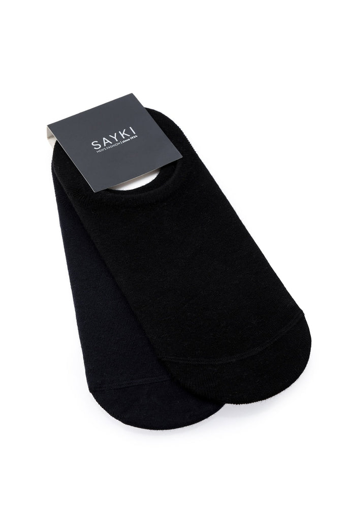 No Show Basic Cotton Socks Black - Navy - MIB