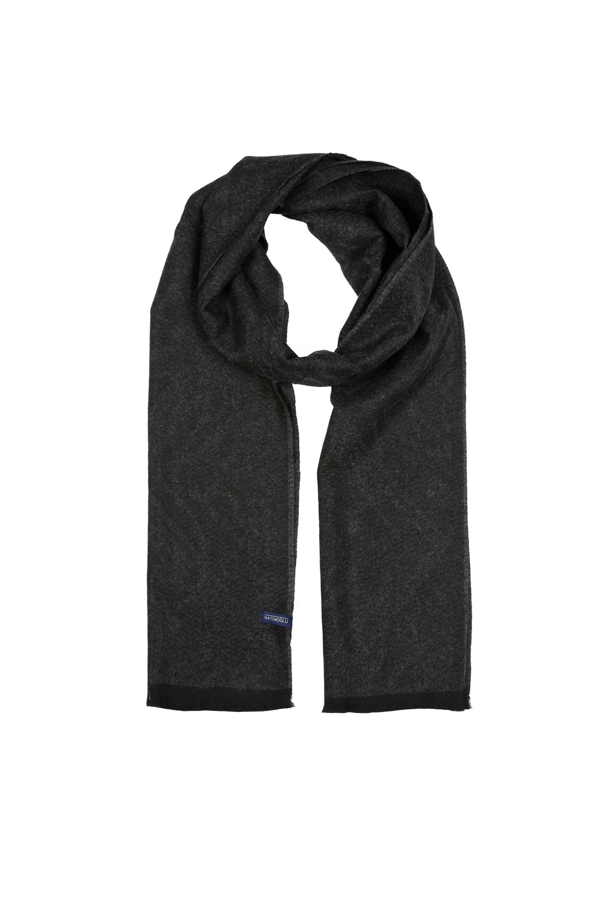 Patterned Black-Gray Scarf Black - Charcoal 2 - MIB