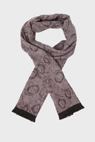 Patterned Navy - Brown Scarf Gray - Brown - MIB