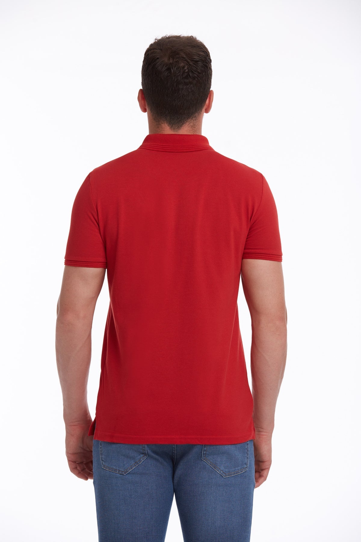 Regular Fit 100% Cotton Red Polo T-Shirt - MIB