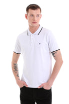 Regular Fit 100% Cotton White Polo T-Shirt - MIB