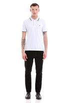 Regular Fit 100% Cotton White Polo T-Shirt - MIB