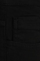 Regular Fit 5 Pocket High Waist Cotton Black Denim Jeans