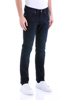 Regular Fit 5 Pocket High Waist Cotton Navy Denim Jeans