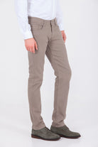 Regular Fit 5 Pocket Low Waist Cotton Beige Denim - MIB