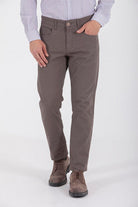 Regular Fit 5 Pocket Low Waist Cotton Mink Casual Pants