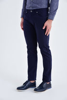 Regular Fit 5 Pocket Low Waist Cotton Navy Denim - MIB