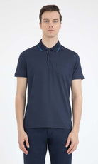 Regular Fit Basic Cotton Polo T-shirt Navy - MIB