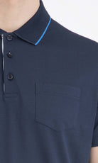 Regular Fit Basic Cotton Polo T-shirt Navy - MIB