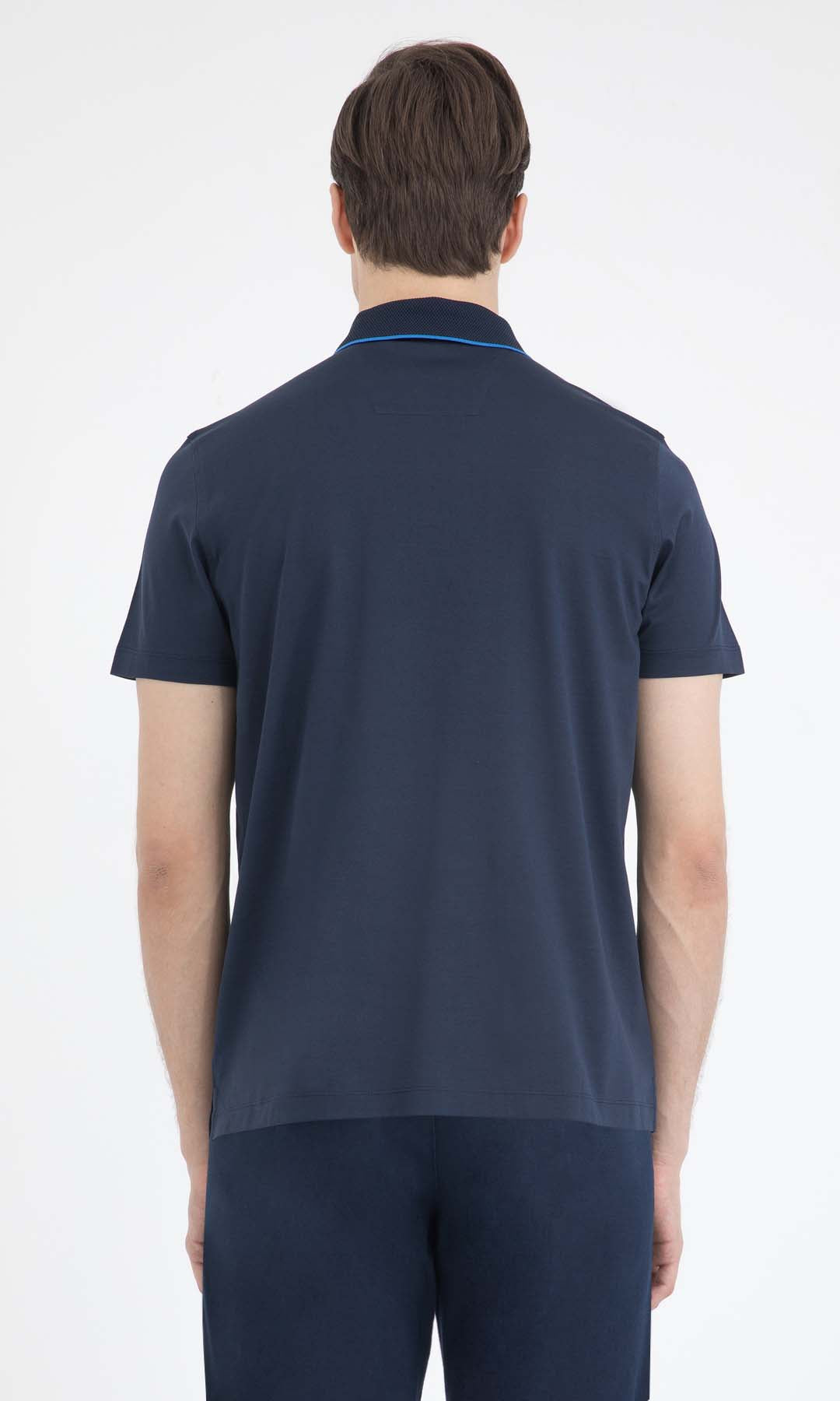 Regular Fit Basic Cotton Polo T-shirt Navy - MIB