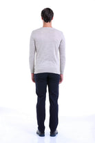 Regular Fit Beige Crewneck Sweater - MIB