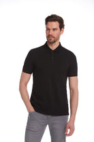 Regular Fit Black 100% Cotton Polo T-Shirt - MIB