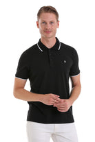 Regular Fit Black Basic 100% Cotton Polo T-Shirt - MIB