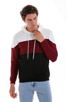 Regular Fit Black Cotton Blend Hooded Sweatshirt - MIB