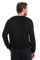 Regular Fit Black Crewneck Sweater - MIB