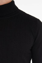 Regular Fit Black Turtleneck Sweater - MIB