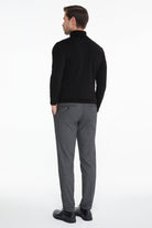 Regular Fit Black Turtleneck Sweater - MIB