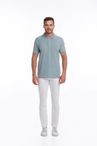 Regular Fit Blue 100% Cotton Polo T-Shirt - MIB