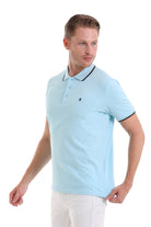 Regular Fit Blue Basic 100% Cotton Polo T-Shirt - MIB