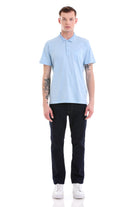 Regular Fit Blue Basic Cotton Polo T-Shirt - MIB