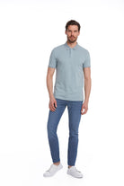 Regular Fit Blue Cotton Polo T-Shirt - MIB